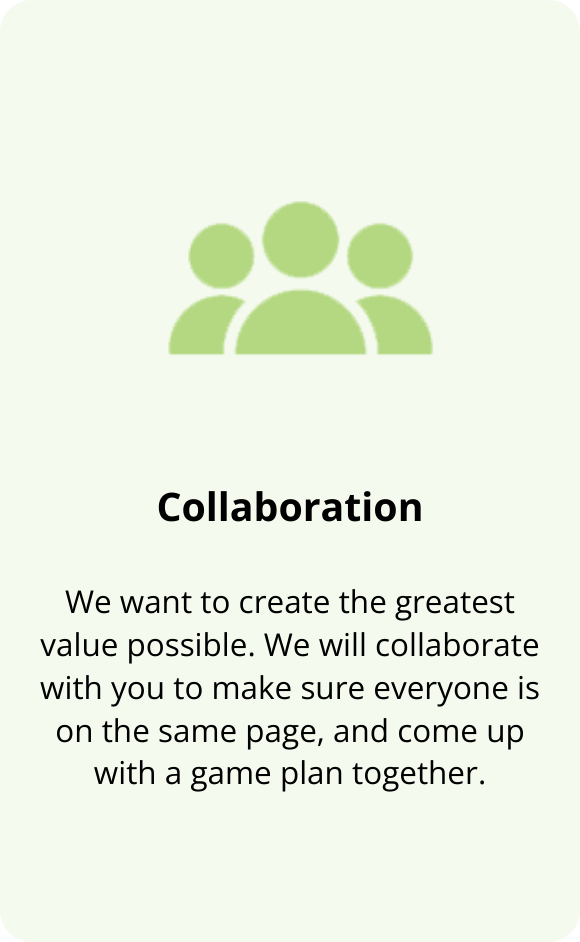 We want to create the greatest value possible. We collaborate with daycare owners to make sure everyone is on the same page, and come up with a game plan together.